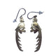 Etched Silver Quetzal Bird Earrings - Mystic World Finds