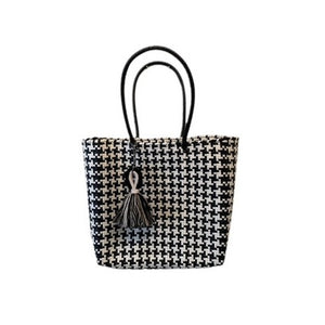 Black and white houndstooth bag - Mystic World Finds