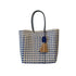 Large Mercado Bag With Tassel, Blue Maze