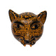 Orange Amatenango Del Valle Chiapas Painted Clay Jaguar Mask - Mystic World Finds