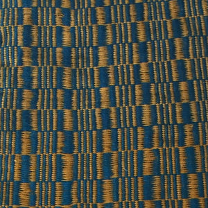 Blue and Mustard Yellow Checkered Bhutanese Scarf - Mystic World Finds