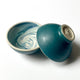Turquoise Glazed Swirled Marble Copita Mezcal Cup - Mystic World Finds