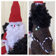 Wool and Felt Chiapas Christmas Santa Horse Ornaments - Mystic World Finds