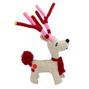 Keepsake Christmas Wool Reindeer Animalito Figurine - Mystic World Finds