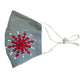 Hand Embroidered Winter Snowflake Christmas Face Mask for the Holidays - Mystic World Finds