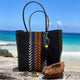 Black Rainbow Recycled  Plastic Beach Tote - Mystic World Finds