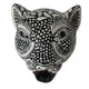 Black and White Amatenango Del Valle Chiapas Painted Clay Jaguar Mask - Mystic World Finds