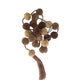 Brown and Cream pom pom strings with tassel Mexico Mexican - Mystic World Finds