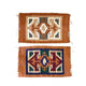 entryway wool rug orange mayan guatemalan rug - mystic world findsOrange Geometric Wool Space Accen Rug made in Momostenango Guatemala  - Mystic World Finds
