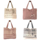 Large embroidered Cotton Mexican Jalietza Zippered Totes with hanging dolls - Mystic World Finds
