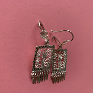 silver filigree earrings 