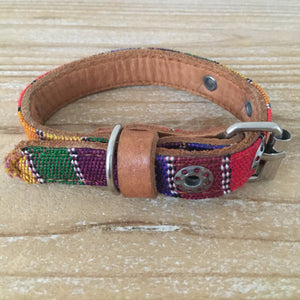 Extra-Small Leather Tribal Dog Collar - Mystic World Finds