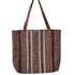 Brown Wool Tote With Soft Leather Handles