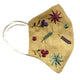  Embroidered Wildflowers Indian Wedding Face Mask - Mystic World Finds