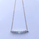 Custom Energy Reading Crystal Bar labradorite aquamarine Quartz Necklace  - Mystic World Finds