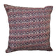 Indian Cotton Square Throw Pillowcase Navy Blue and Burgundy Paisley - Mystic World Finds