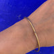 Stackable Copper Gold Bangles Bracelets Cuffs Etched Blue Ink - Mystic World Finds
