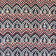 Navy Blue & Burgundy Indian Design Cotton 16" Throw Pillowcase