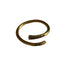 Verona Brass Asymmetrical Etched Arrow Ring