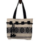 Large Black embroidered Cotton Mexican Jalietza Zippered Totes with hanging dolls - Mystic World Finds
