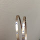 Verona Collection Copper Gold Hinge Bracelet Etched with Blue Ink - Mystic World Finds
