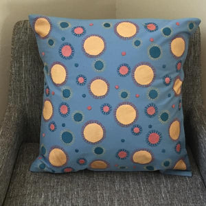 Polka Dot cotton and silk throw pillows - Mystic World Finds
