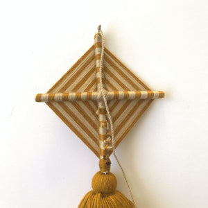small woven yellow ojo de dios - mystic world finds