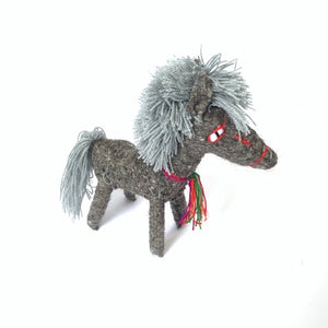 Chiapas wool animalitos gray horse - Mystic World Finds