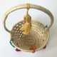 Colorful Tassel Palm Leaf Basket - Mystic World Finds