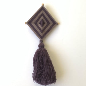 small woven navy blue ojo de dios - mystic world finds